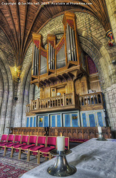 Cathedral Organ Picture Board by Ian Mitchell