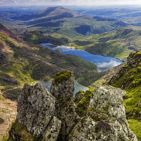 Buy canvas prints of Top Of Snowdon by Ian Mitchell