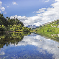 Buy canvas prints of Llyn Mymbyr and Snowdon by Ian Mitchell