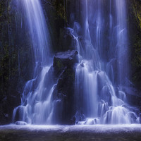 Buy canvas prints of Dreamy Waterfall by Ian Mitchell