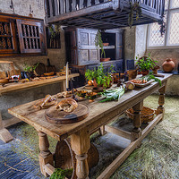 Buy canvas prints of Olde Kitchen by Ian Mitchell