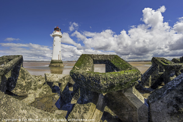 Perch Rock Lighthouse Picture Board by Ian Mitchell