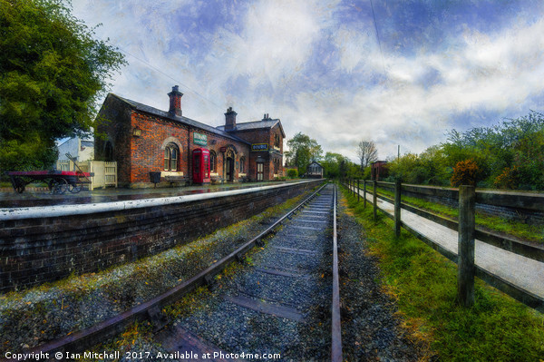 Hadlow Road Railway Station Picture Board by Ian Mitchell