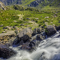 Buy canvas prints of Path To Tryfan  by Ian Mitchell
