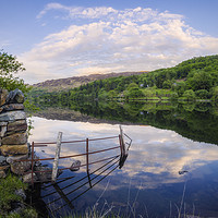 Buy canvas prints of Lake Gwynant by Ian Mitchell