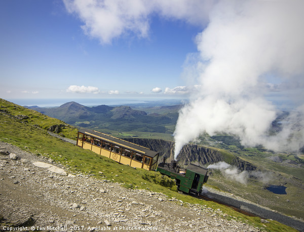 Steam Train To Snowdon  Picture Board by Ian Mitchell