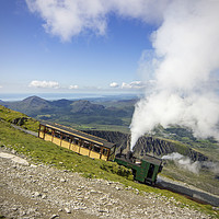 Buy canvas prints of Steam Train To Snowdon  by Ian Mitchell