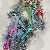 Buy canvas prints of Olde Vintage Bicycle by Ian Mitchell