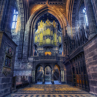 Buy canvas prints of Chester Cathedral Organ by Ian Mitchell