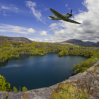Buy canvas prints of Spitfire Quarry by Ian Mitchell