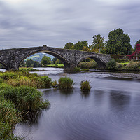 Buy canvas prints of Llanrwst Cottage by Ian Mitchell