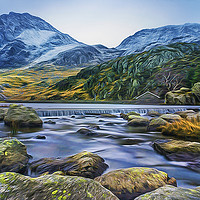 Buy canvas prints of Tryfan by Ian Mitchell