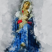 Buy canvas prints of Mary And Jesus by Ian Mitchell