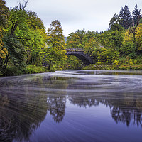 Buy canvas prints of Betws Y Coed Autumn River by Ian Mitchell