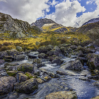 Buy canvas prints of Tryfan Stream by Ian Mitchell