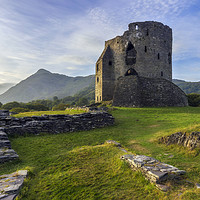 Buy canvas prints of Dolbadarn Castle by Ian Mitchell