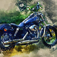 Buy canvas prints of Harley Davidson by Ian Mitchell
