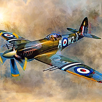 Buy canvas prints of Spitfire Dawn Flight by Ian Mitchell