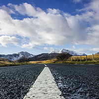 Buy canvas prints of Road to Snowdon by Ian Mitchell
