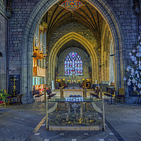 Buy canvas prints of Christmas Church Service by Ian Mitchell