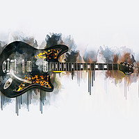 Buy canvas prints of Electric Guitar by Ian Mitchell
