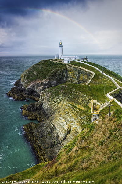 South Stack Lighthouse Picture Board by Ian Mitchell
