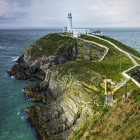 Buy canvas prints of South Stack Lighthouse by Ian Mitchell