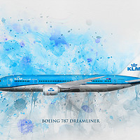 Buy canvas prints of Klm Boeing 787 Dreamliner by Ian Mitchell