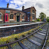 Buy canvas prints of Hadlow Road Railway Station by Ian Mitchell