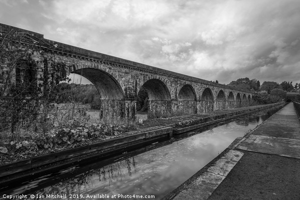 Chirk Aqueduct and Viaduct Picture Board by Ian Mitchell