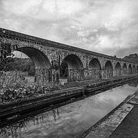 Buy canvas prints of Chirk Aqueduct and Viaduct by Ian Mitchell