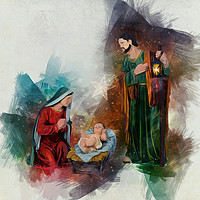 Buy canvas prints of Jesus Is Born by Ian Mitchell