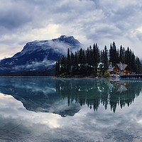 Buy canvas prints of The Emerald Lake by Matthew Train