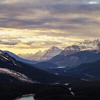 Buy canvas prints of Jasper National Park Panorama by Matthew Train