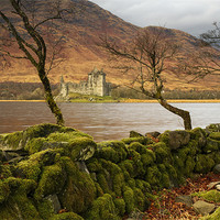 Buy canvas prints of Ruined Castle, Mossy Wall by Matthew Train