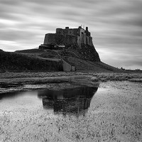 Buy canvas prints of Reflections of Lindisfarne by Matthew Train