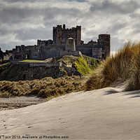 Buy canvas prints of Bamburgh Castle Dunes by Matthew Train