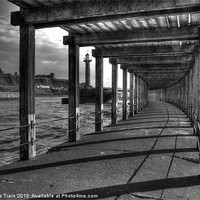 Buy canvas prints of Under the Pier by Matthew Train
