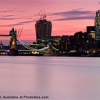 Buy canvas prints of London City Skyline by Matthew Train