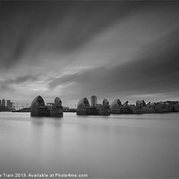 Buy canvas prints of Thames Barrier III by Matthew Train