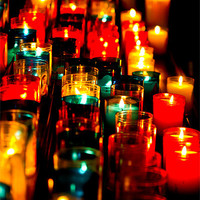 Buy canvas prints of Church Candles by Stuart Vivian