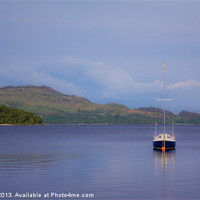 Buy canvas prints of Boat on Loch Lomond by Stuart Vivian