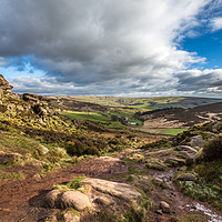 Buy canvas prints of The valley, The Roaches, Peak District, UK by Nick Hillman
