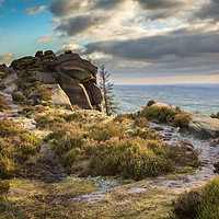 Buy canvas prints of On top of the Roaches, Peak District, UK by Nick Hillman