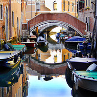 Buy canvas prints of Reflections of Venice by Rob Washington