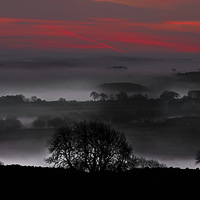 Buy canvas prints of  Misty morning sunrise by Rob Washington