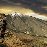 Buy canvas prints of Mount Teide and Roque Cinchado by Tenerife Memoriez