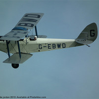 Buy canvas prints of De Havilland DH60X Moth by mike jordan
