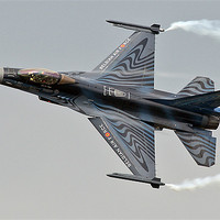 Buy canvas prints of Belgian F-16 topside by Rachel & Martin Pics