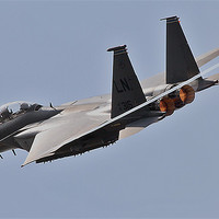 Buy canvas prints of F-15 Afterburner turn by Rachel & Martin Pics